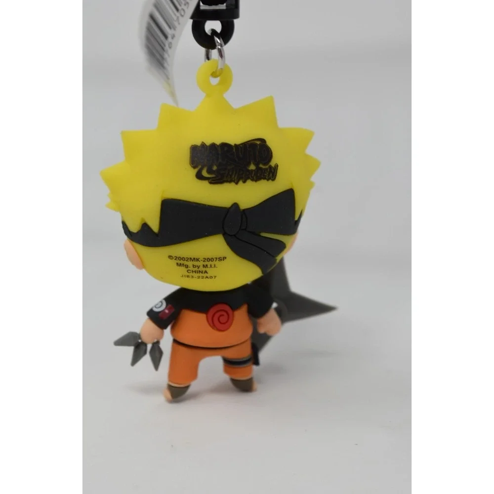 Naruto Shippuden Naruto Uzumaki Chibi Backpack Clip Keychain w/ Kunai